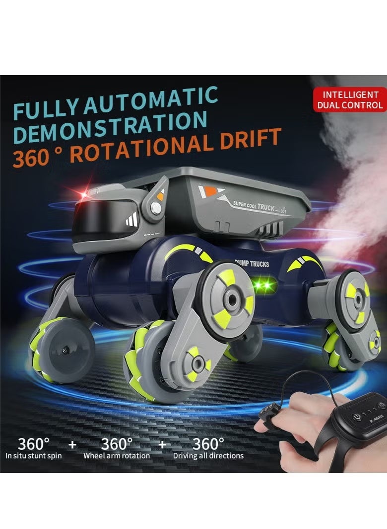 JJRC New Spray Light Music Deformation Stunt Car 2.4G Remote Control Boy Electronic Pet Toy Gift - Image 4