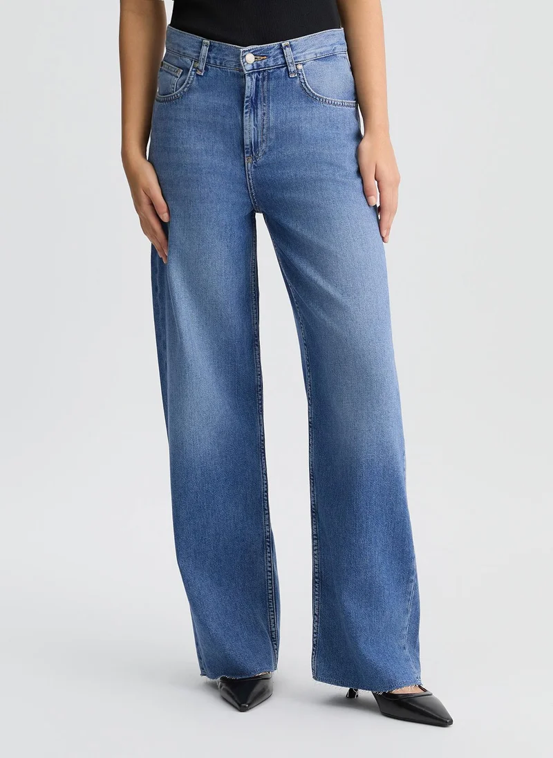 Liu Jo Wide-leg cotton jeans