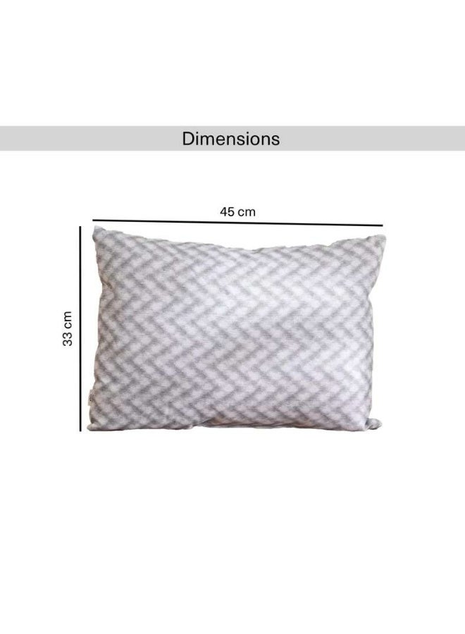 Pan Home Grey Printed Outdoor Filled Cushion 45x33cm - Image 4