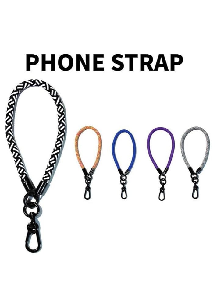 Generic Premium Wrist Strap Cell Phone Lanyard anti theft, Soft Nylon Thick Rope, Phone Hand Strap With Phone Patch Compatible with Phone, Airpods, Purse, Keychain and More 20 Cm  - Image 2