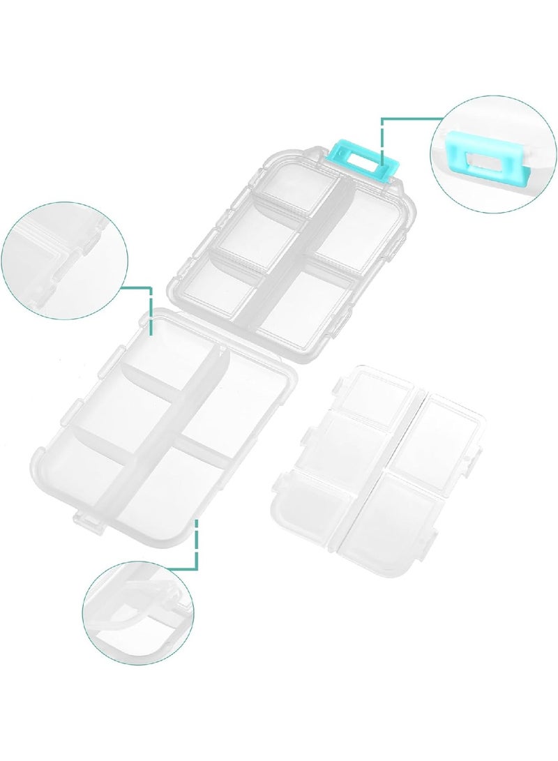 مجموعة واحدة من منظم حبوب السفر مكونة من 10 أقسام (أبيض) - Image 5