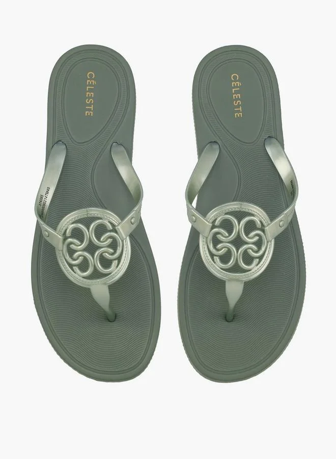 سيليست Women Monogram Flip Flops