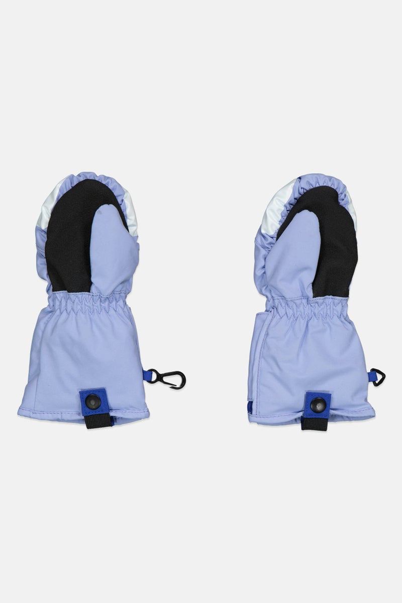 Roxy Kids Girls 1 Pair Snows Up Mittens, Blue/White Combo  - Image 2