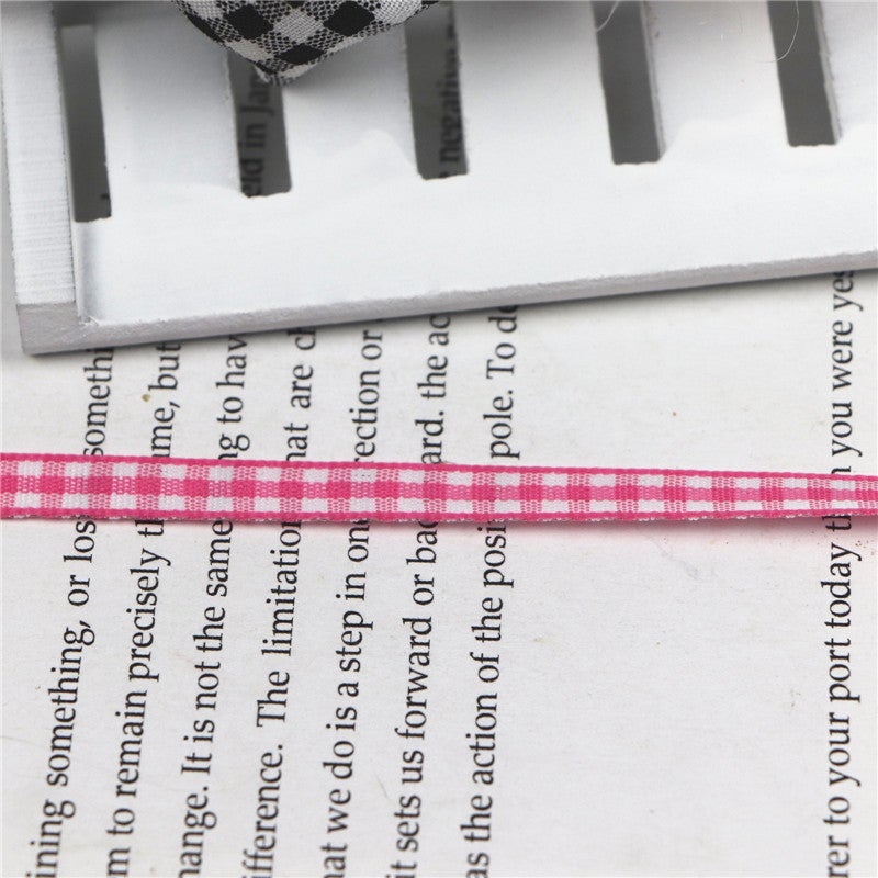 1Cm Best Selling New Plaid Printed Webbing Webbing Manufacturers Fabric Bow Material Handmade Diy Accessories - Image 5