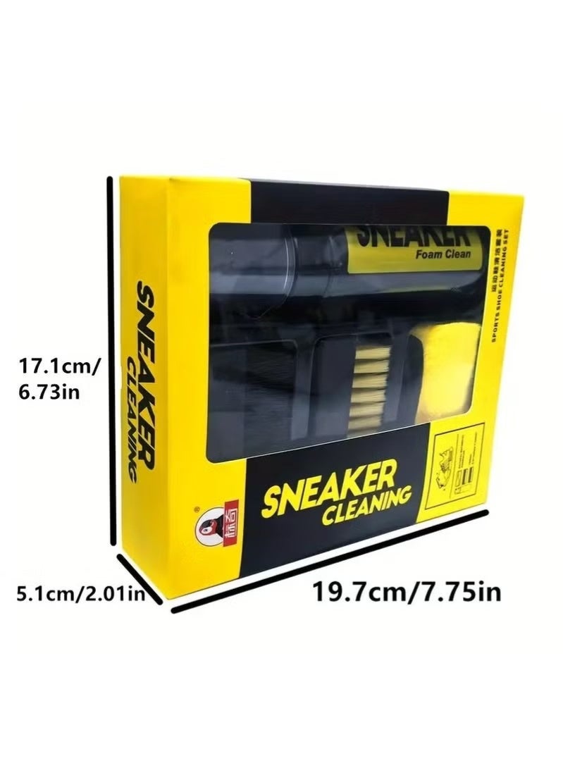 Biki Shoe & Sneaker Cleaner Kit – Deep Cleaning Foam, Dual Brushes (Soft & Stiff), Microfiber Towel – Ultimate Shoe Care Set for Sneakers, Leather, Suede, Nubuck, Trainers & Casual Shoes – Men & Women - Image 5