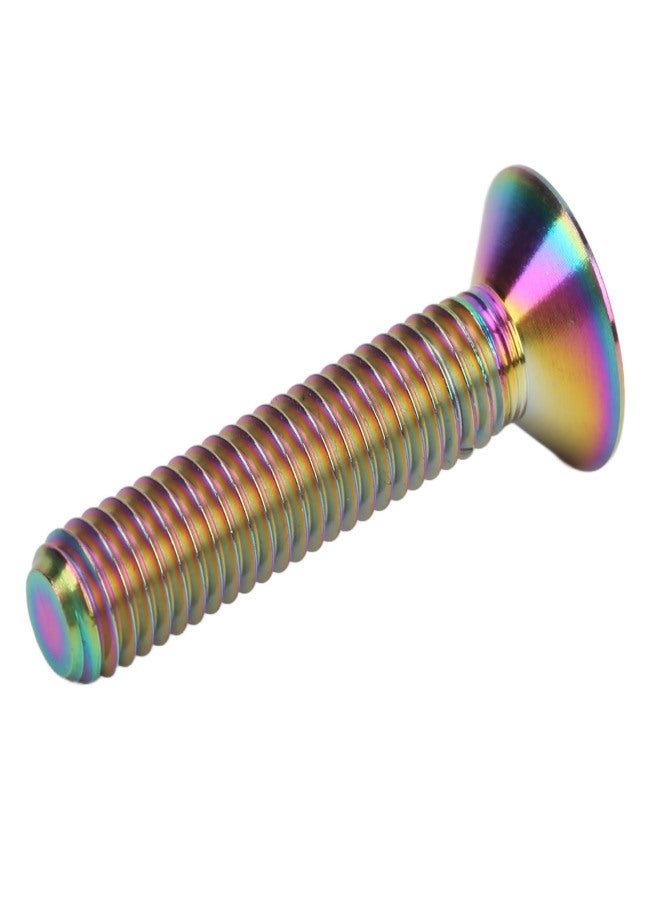 ريسك مسمار تثبيت غطاء جذع سماعة الرأس RISK M6x30mm، مصنوع من سبائك التيتانيوم، لإصلاح الدراجات، لامع - Image 4