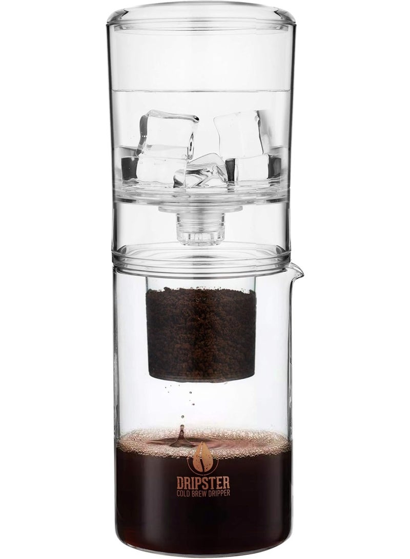 ماكينة تحضير القهوة الباردة 2 في 1 من دريبستر (4 اكواب / 600 مل)، ماكينة تحضير القهوة الباردة - ماكينة تحضير القهوة للمشروبات الباردة والقهوة والشاي، ماكينة تحضير القهوة للاستخلاص البارد - Image 1
