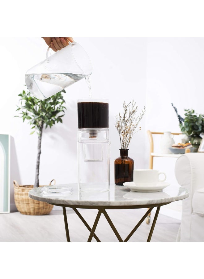 ماكينة تحضير القهوة الباردة 2 في 1 من دريبستر (4 اكواب / 600 مل)، ماكينة تحضير القهوة الباردة - ماكينة تحضير القهوة للمشروبات الباردة والقهوة والشاي، ماكينة تحضير القهوة للاستخلاص البارد - Image 5