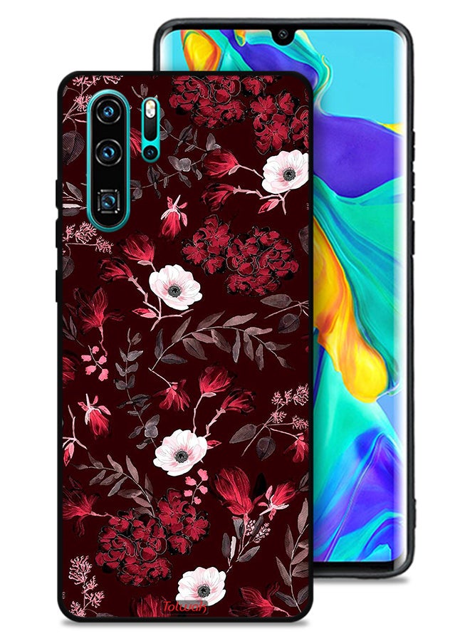 Tolwak Huawei P30 Pro Protective Case Cover Small Flowers And Tropical Leaves - Image 1