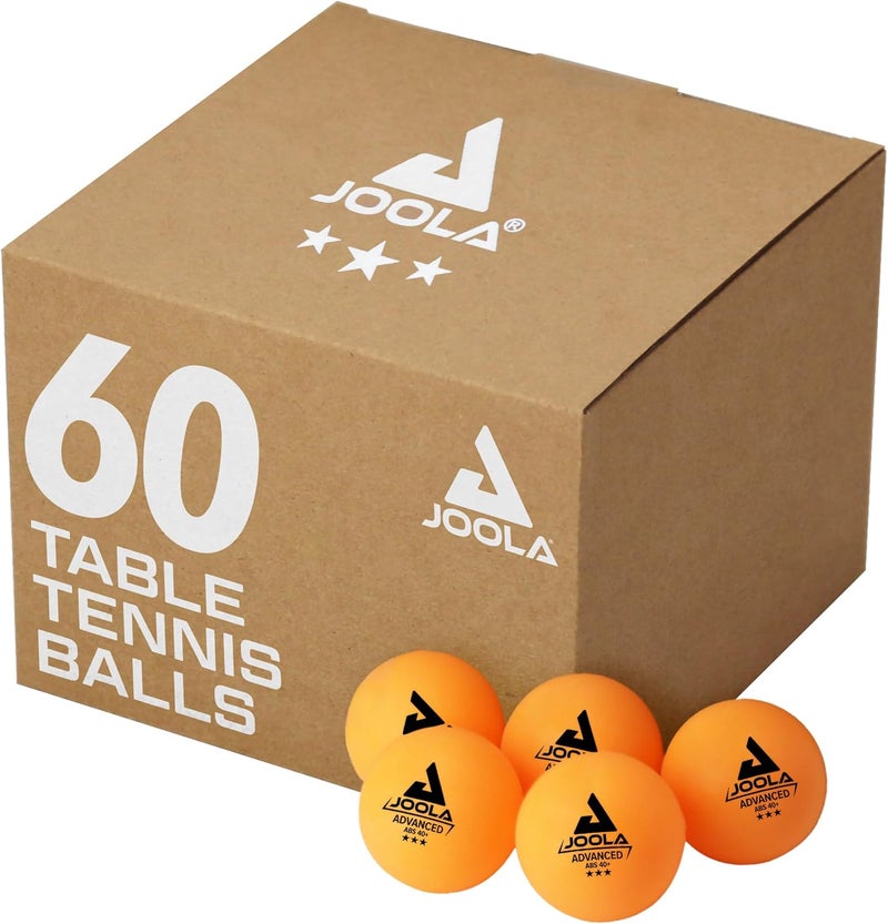 JOOLA Training 3 Star Table Tennis Balls 12, 60, or 120 Pack - 40+mm Regulation Bulk Ping Pong Balls for Competition and Recreational Play - Fun as a Cat Toy - Indoor and Outdoor Compatible - Image 1