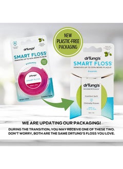 drTung's Smart Floss Natural Floss, Ptfe & Pfas Free Floss, Gentle On Gums, Expands & Stretches, Bpa Free Floss Natural Dental Floss Cardamom Flavor, Colors May Vary (Pack Of 2)  - Image 2