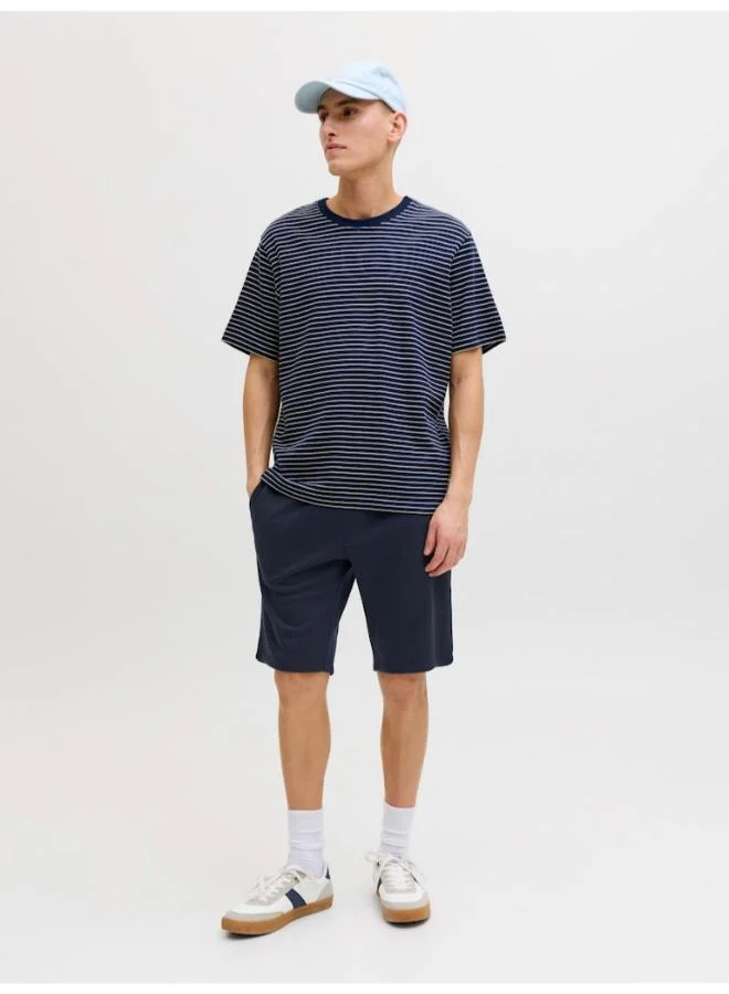 JACK & JONES Navy Blazer Casual Drawstring Sweat Shorts for Men | Best Price UAE