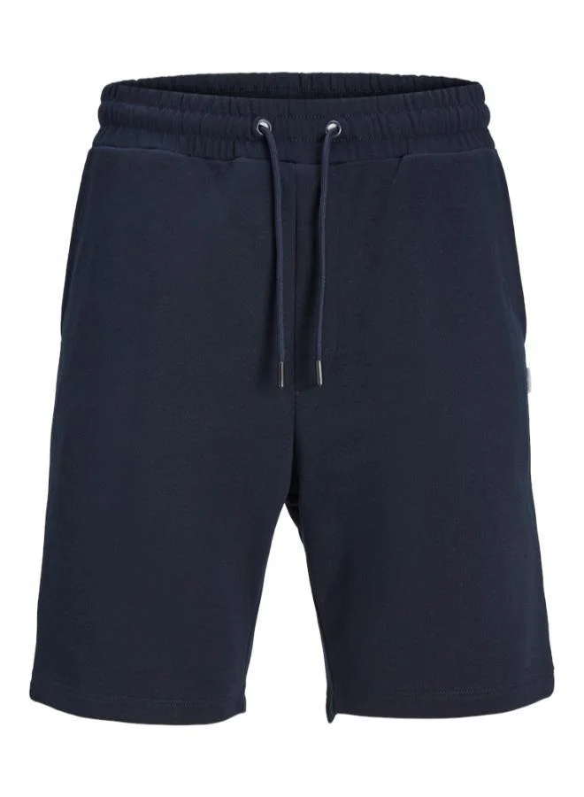 JACK & JONES Navy Blazer Casual Drawstring Sweat Shorts for Men | Best Price UAE