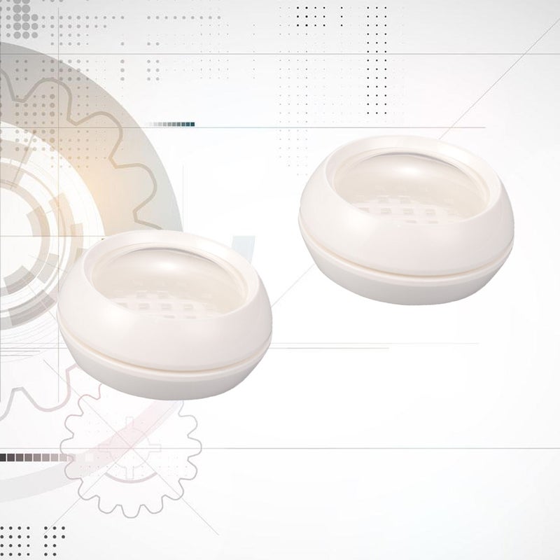 2Pcs Double Layer Makeup Powder Container Portable Empty Loose Powder Box Cosmetic Case for Women Girls Size - Image 1