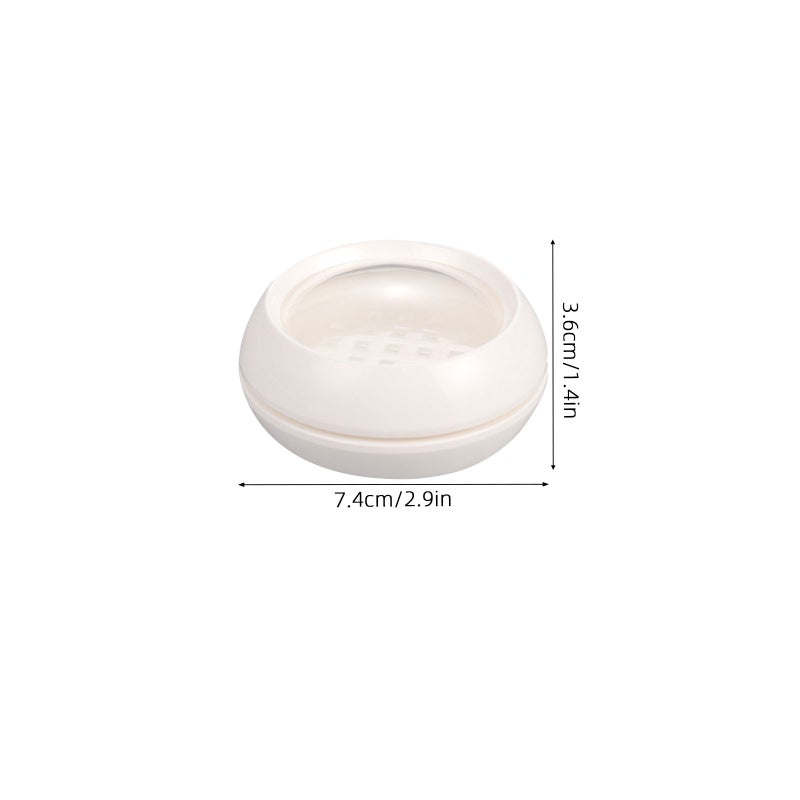 2Pcs Double Layer Makeup Powder Container Portable Empty Loose Powder Box Cosmetic Case for Women Girls Size - Image 2