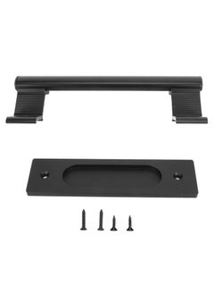 Thoraya Sliding Door Handle Double Sided Universal Black Aluminum Alloy Barn Door Handles Hardwares for Home Bedroom  - Image 1