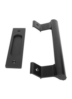 Thoraya Sliding Door Handle Double Sided Universal Black Aluminum Alloy Barn Door Handles Hardwares for Home Bedroom  - Image 2