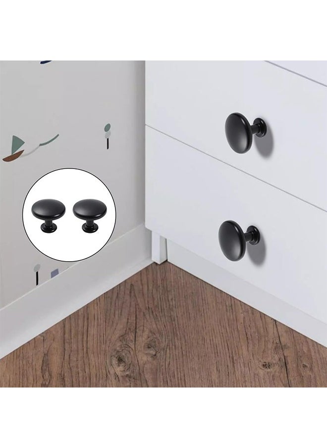 Generic 4 Pack Round Cabinet Knobs Black Knobs for Dresser Drawers Vintage Cabinet Knobs Black Drawer Knobs for Kitchen, Bathroom, Closet, Wardrobe  - Image 4