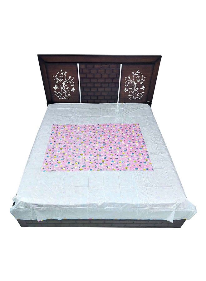 Ecosoft Plastic Sheetpvc Sheet For Kidsrubber Sheet For Babiesbed Wetting Protector(90 X 135 Cm) (Pink Rabbit)  - Image 3
