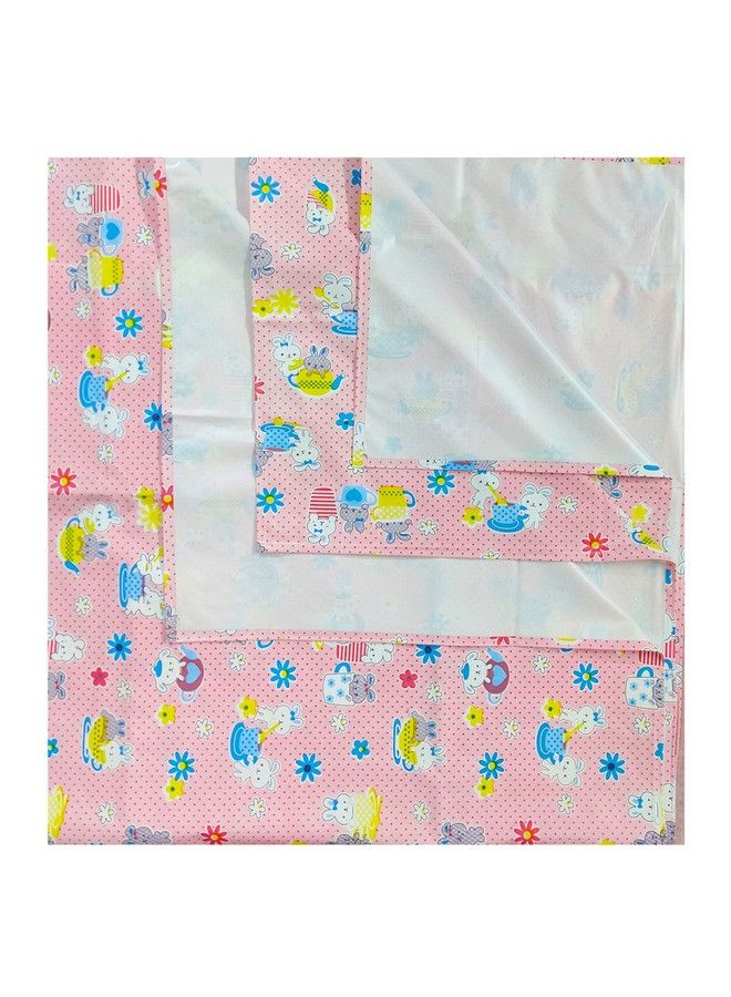 Ecosoft Plastic Sheetpvc Sheet For Kidsrubber Sheet For Babiesbed Wetting Protector(90 X 135 Cm) (Pink Rabbit)  - Image 2