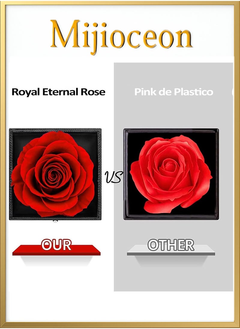 Mijioceon 8 Long Lasting Preserved Roses with Necklace -in Jewelry Box  for Mom Girlfriend Wife On Valentines Day Mothers Day Birthday Anniversary Romantic Gifts, Creative Gift Box,Romantic Gifts for Her  - Image 2