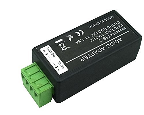 BeElion 24V AC to 12V DC Convertor, 1.5 Amp Supply Current Power Adapter with 2.1 x 5.5mm DC Power Male Plug Pigtail for CCTV Surveillance Security Camera, LED Strips - Image 3