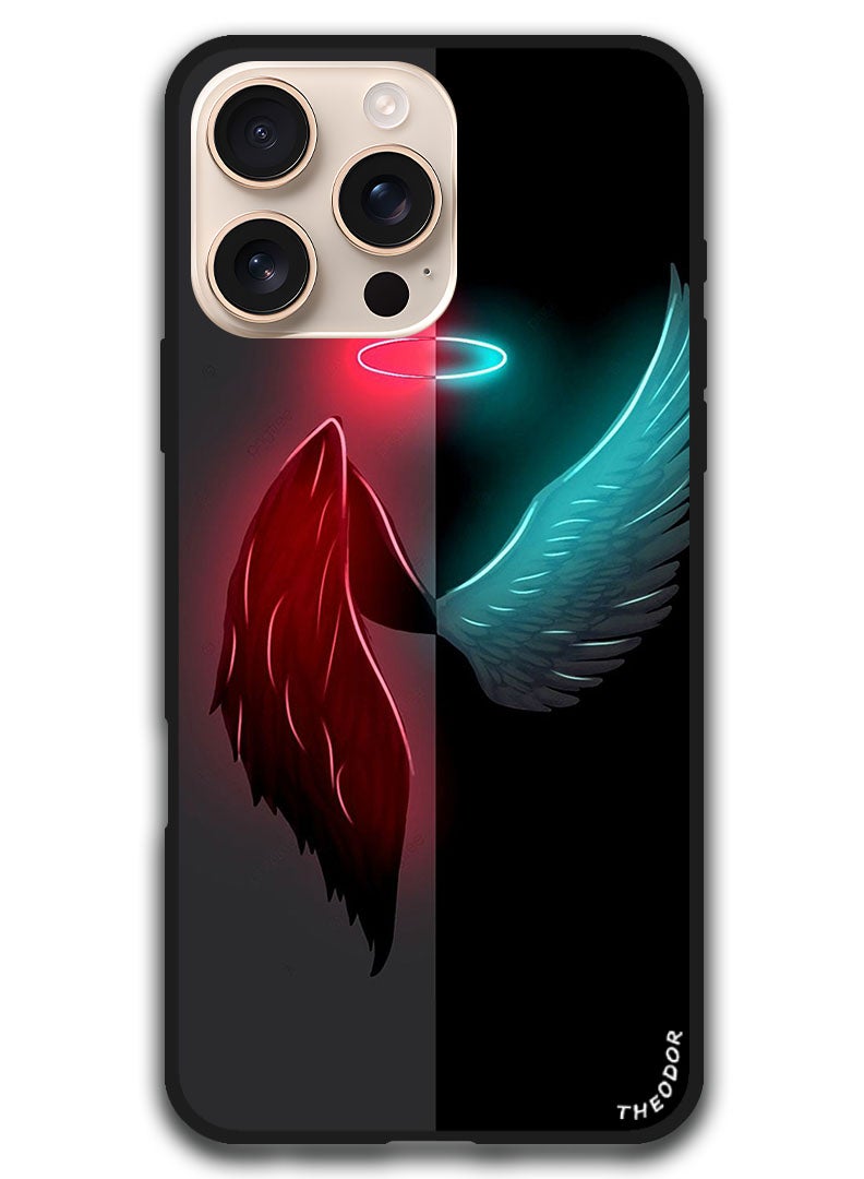 Theodor Protective Case Anti Scratch Shock Proof Bumper Cover For iPhone 16 Pro Max (6.9)-inch Wings - Image 1