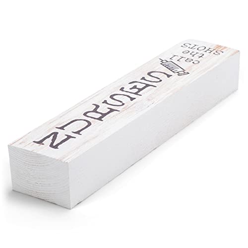 P. Graham Dunn Nurses Call Shots Syringe White 7.25 x 1.5 Inch Wood Vertical Tabletop Block Sign - Image 3