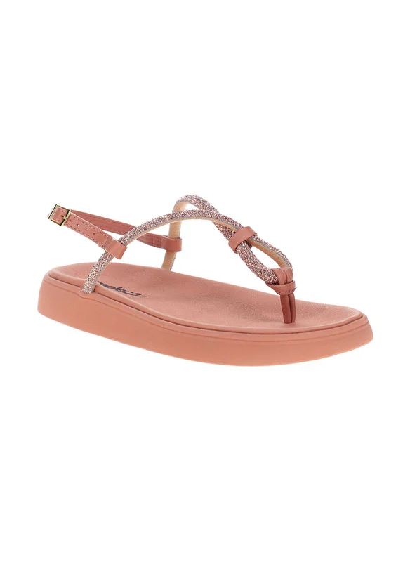 موليكا Moleca Ladies Flat Sandals Rose | Made In Brazil