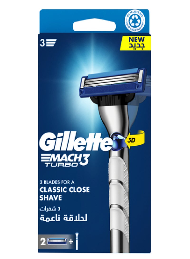 GILLETTE MACH3 TURBO RAZOR 2UP 3D BALL