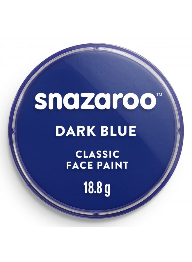 Snazaroo Classic Face and Body Paint, 18.8g (0.66-oz) Pot, Dark Blue - Image 1