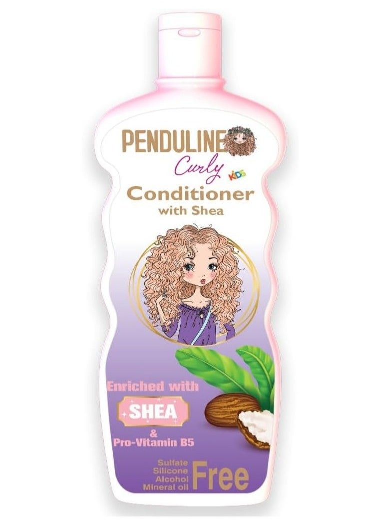 PENDULINE Kids Conditioner for Curly Hair with Shea Butter for Detangling – 300 ml - Image 1