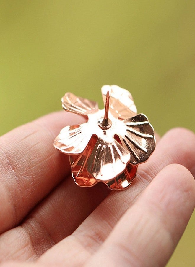 123Arts Men's Rose Golden Flower Lapel Stick Brooch Pins for Sui,Black/Sliver/Gold,Set of 3 - Image 4