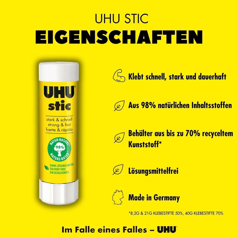 UHU 45275-5 glue sticks 4x Stic mit 1x Magic Stic, 8.2 g - Image 2