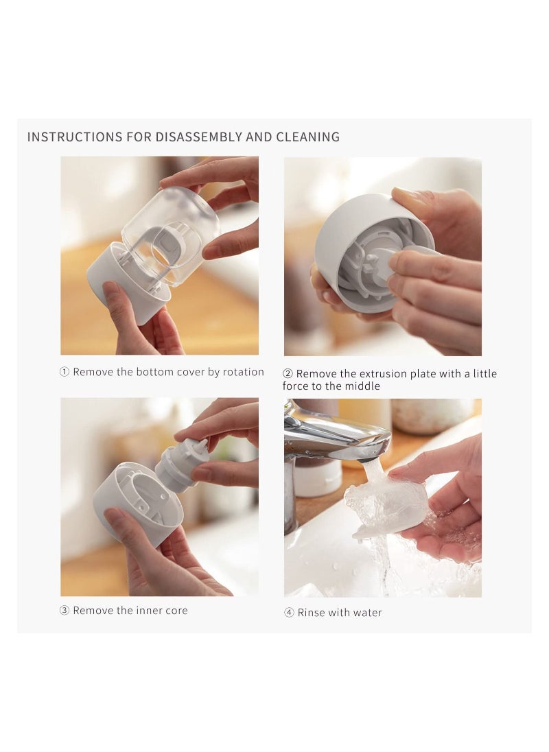 SYOSI - SYOSI Toothpaste Dispenser, Wall Mounted Bathroom Automatic Toothpaste Squeezer, Visualization of Toothpaste Flow Rate (White and Transparent) - Image 1