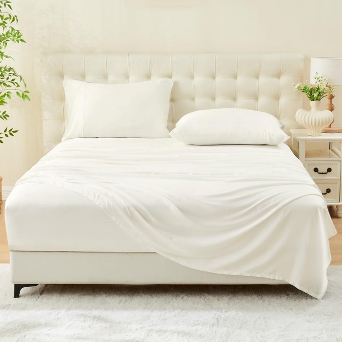 CALIFORNIA KING SHEET SETS 100 TANBOOCEL RAYON DERIVED FROM BAMBOO SHEETS CALIFORNIA KING SIZESOFT COOLING SHEETS16 POCKET CAL KING SHEETS WITH ELASTIC CORNER STRAPSMOISTURE WICKING