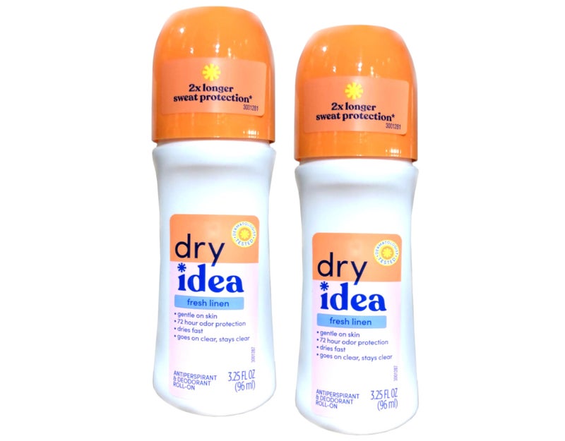 Dry Idea Fresh Linen RollOn Antiperspirant Deodorant Fresh Linen 325 Ounce Pack of 2 - Image 3