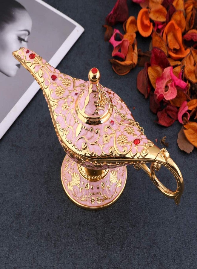 Gusnilo Vintage Aladdin Magic Lamp Genie Collector's Edition /Wedding Table Decoration,Collectable Rare Classic Arabian Props Aladdin Pot & Delicate Gift for Party/Birthday(Pink) - Image 2