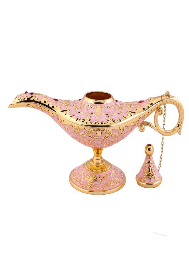 Gusnilo Vintage Aladdin Magic Lamp Genie Collector's Edition /Wedding Table Decoration,Collectable Rare Classic Arabian Props Aladdin Pot & Delicate Gift for Party/Birthday(Pink) - Image 5