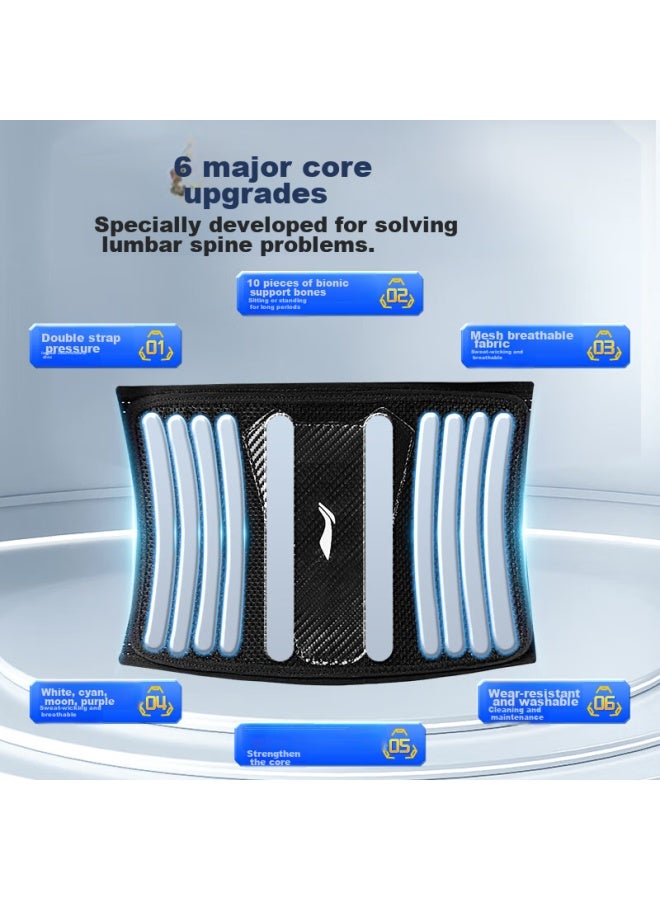 Li-Ning Li-ning Waist Support Belt For Sports, Fitness, Warmth, Herniated Disc, Medical Back Pain, Muscle Strain, Prolonged Sitting, Running, Basketball, Deadlifts, And Waist Protection  - Image 2