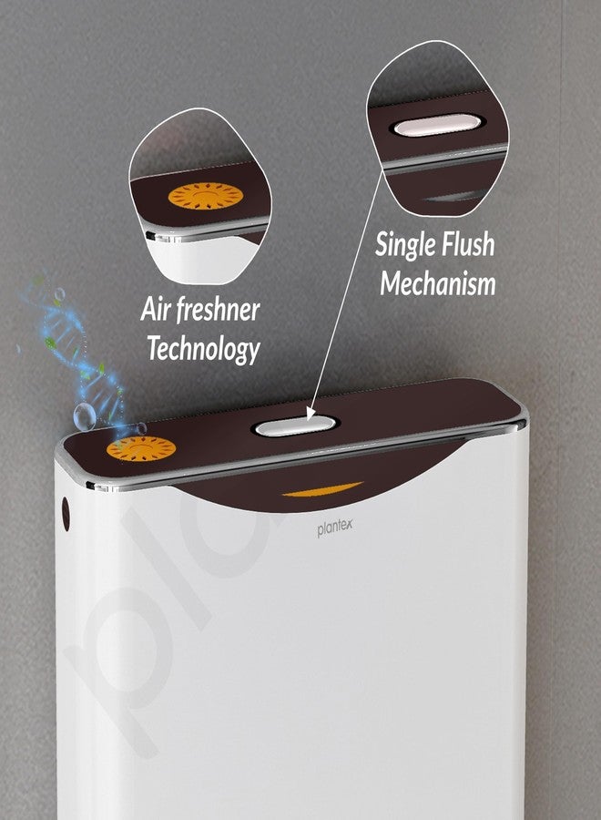 Plantex Flush Tank for Toilet with 10 Ltr Water Capacity/Single Flushing Cistern for Bathroom/Polypropylene Toilet Flush Tank - Pack of 1 (Boss, Brown & White) - Image 3