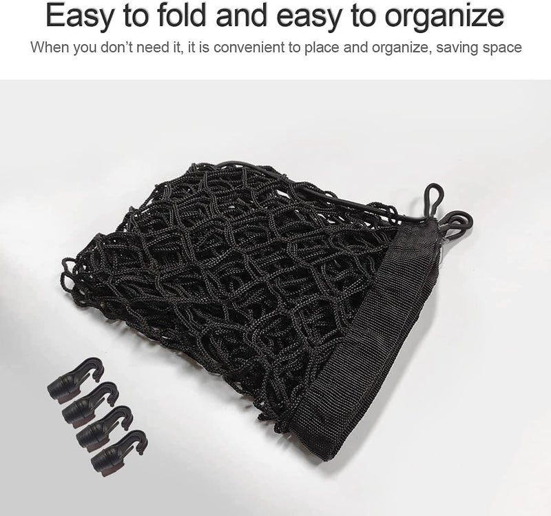 Leezhen Global assorted color picks Car Rear Organizer Net Trunk Cargo Storage Net Compatible with 2014 2015 2016 2017 2018 2019 2020 2021 2022 2023 Highlander Hybrid XLE XSE Platinum LE L Limited Sport etc General purpose premium build - Image 2