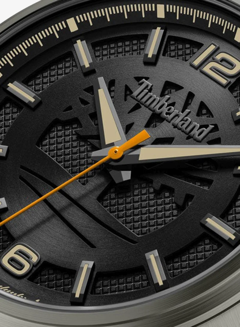 Timberland Tan Men's Driscoll Black Dial Leather Strap Analog Watch for Men, 43mm for Men | Best Price UAE