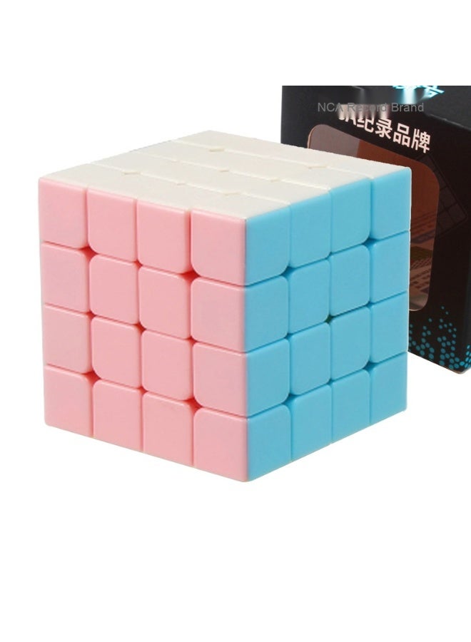 Magic Domain Charm Dragon Cube - Macaron Color 2x2/3x3/4x4/5x5 Pyramid Stress Relief Puzzle Toy for Kids