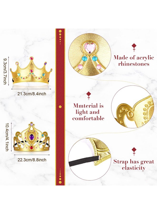 Peachjoy DIY Crown Set, 44 Pcs Birthday Foam Crowns Set for Kids Princess Tiaras Crowns Diamond Sticker Making Kits Kids' Party Supplies - Image 5