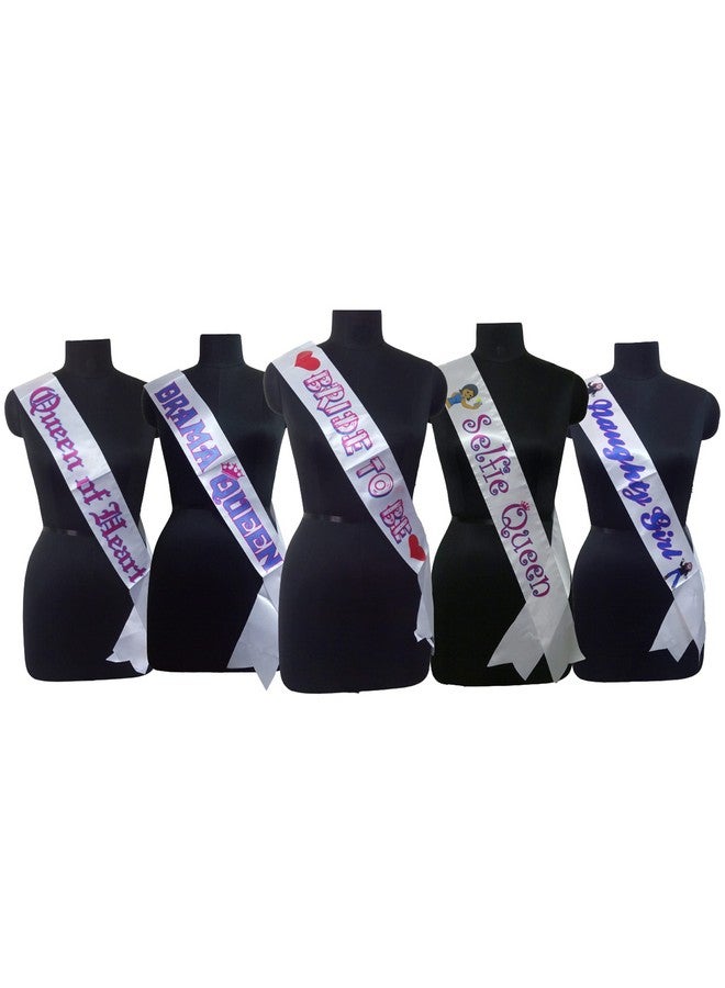 Atpata Funky Bride to Be & Team Bride Sashes for Bridal Shower Bachelorette Hen Party Fun Prop Accessory (Combo 1)