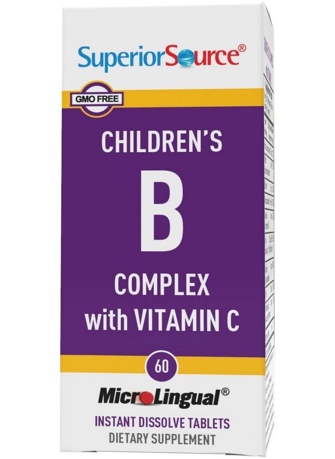 Superior Source Superior Source Children?s B Complex with Vitamin C - Multivitamin for Heart Health Support - Folic Acid Supplement for Kids - Immune Support Formula with Vitamin C - 60 Instant Dissolve Tablets  - Image 4