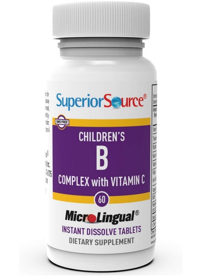 Superior Source Superior Source Children?s B Complex with Vitamin C - Multivitamin for Heart Health Support - Folic Acid Supplement for Kids - Immune Support Formula with Vitamin C - 60 Instant Dissolve Tablets  - Image 5