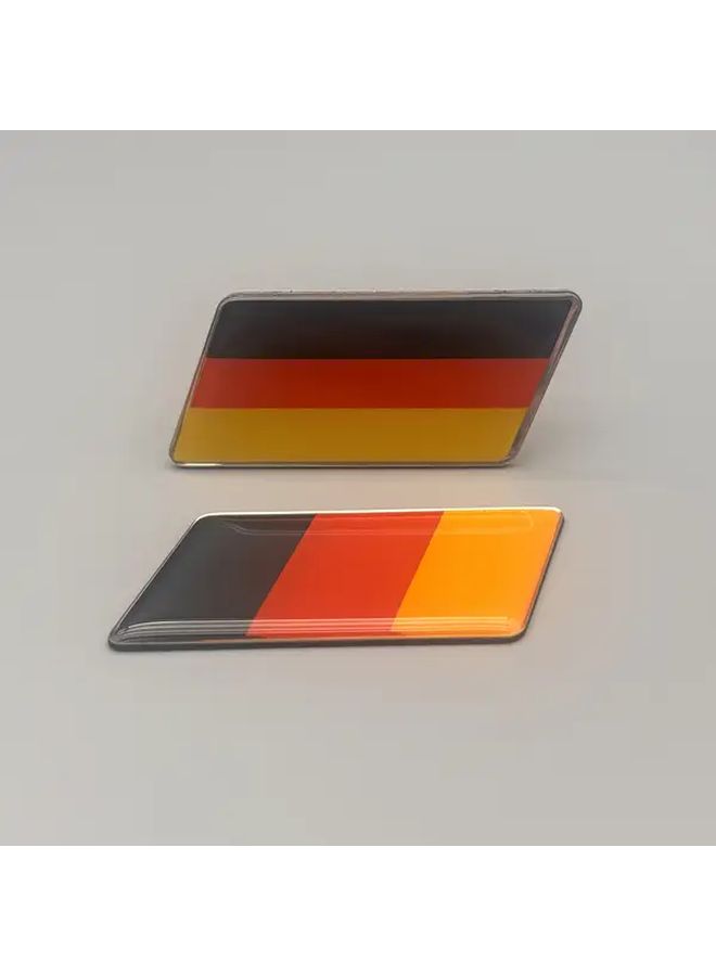 Style B German Flag Emblem Sticker For Front Grille Side Window Rear Trunk Universal Vehicle Accessory - Image 3