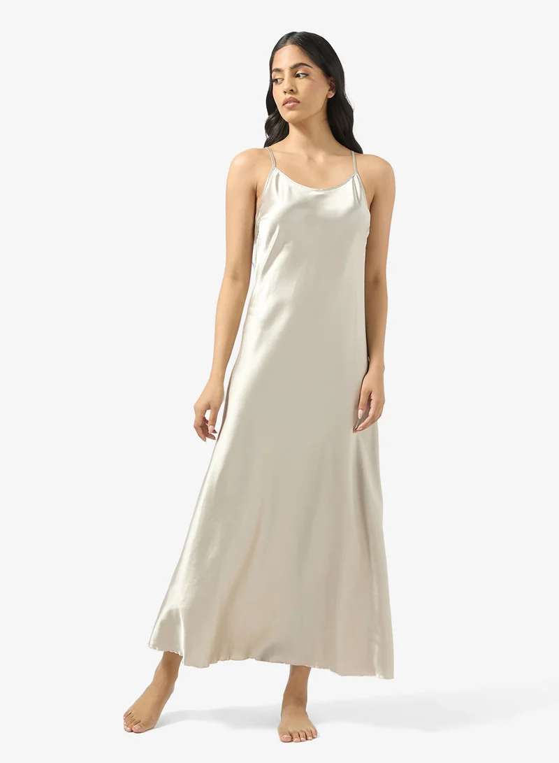 Ginger Satin Slip Night Dress